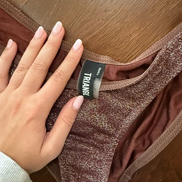 Triangl Swimwear Brown Bikini Set - Picture 2 of 2